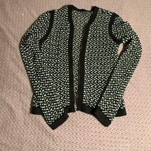 Armani Exchange Black and White Cardigan Size M